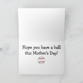 Het gelukkige Mamma van het Honkbal van het Kaart (Binnen)