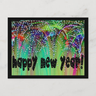 HET GELUKKIGE NIEUWJAAR VAN HET VUURWERK ~! FEESTDAGENKAART