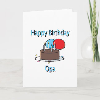 Het gelukkige Ontwerp van de Verjaardag van de Opa Kaart