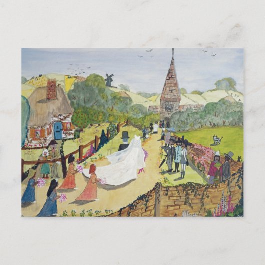 Het gelukkige paar briefkaart (Voorkant)