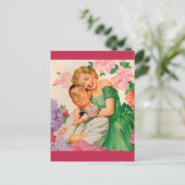 het gelukkige paar briefkaart (Staand voorkant)