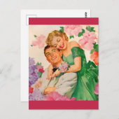 het gelukkige paar briefkaart (Voorkant / Achterkant)