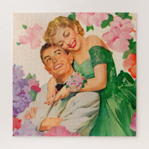 het gelukkige paar legpuzzel