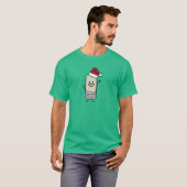 Het gelukkige Pet van de Kerstman van het Hallo T-shirt (Voorkant volledig)