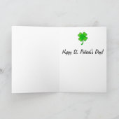 Het gelukkige St. Patrick Stootkussen van Lilly Kaart (Binnen)