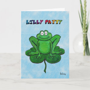 Het gelukkige St. Patrick Stootkussen van Lilly Kaart