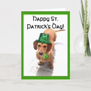 Het gelukkige St. Patrick wenskaart van de Tekkel Kaart