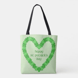 Het gelukkige St. Patricks Hart van de Dag Tote Bag