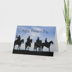 Het gelukkige wenskaart van de Cowboy van Vaderdag Kaart