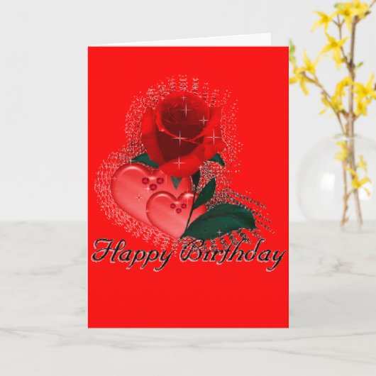 Het gelukkige Wenskaart van de Rozen van de Liefde Kaart (Gele Bloem)