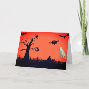Het gelukkige Wenskaart van Halloween Kaart