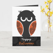 Het gelukkige Wenskaart van Halloween Kaart (Gele Bloem)