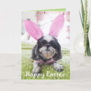 Het gelukkige Wenskaart van het Konijntje van Feestdagen Kaart