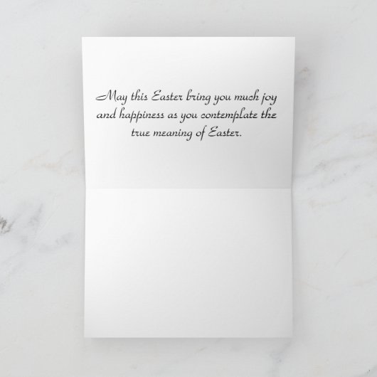 Het gelukkige Wenskaart van Pasen Kaart (Binnen)