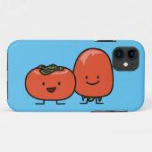 Het gelukkige Zoete Fruit van de Dadelpruimen van Case-Mate iPhone Case (Achterkant (horizontaal))