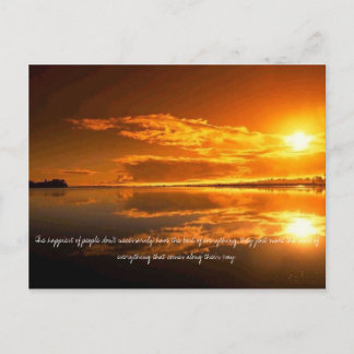 Het gelukkigste van de mensen hoeft niet per se... briefkaart