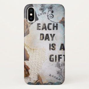 Het gemengde citaat van de Kunst van Media elke da iPhone X Hoesje