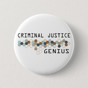 Het Genie van het strafrecht Ronde Button 5,7 Cm