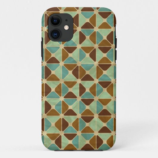 Het geometrische patroon van de retroer Case-Mate iPhone case (Achterkant)
