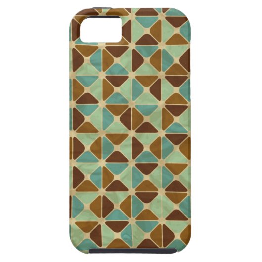 Het geometrische patroon van de retroer Case-Mate iPhone case (Achterkant)