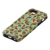 Het geometrische patroon van de retroer Case-Mate iPhone case (Onderkant)