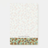 Het geometrische patroon van de retroer post-it® notes (Voorkant)