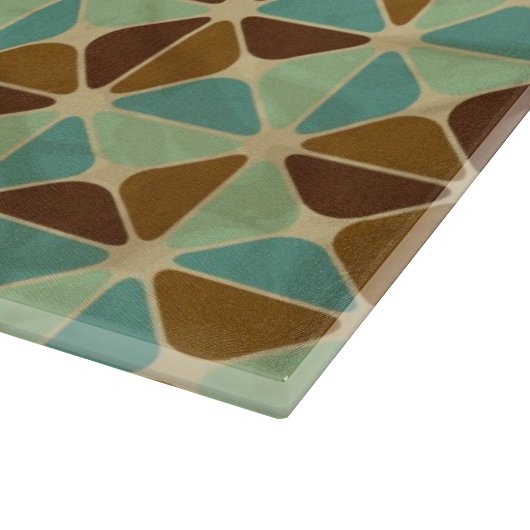 Het geometrische patroon van de retroer snijplank (Hoek)