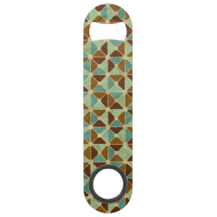 Het geometrische patroon van de retroer speed flessenopener