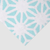 Het geometrische patroon van Turquoise Tissuepapier (Detail)