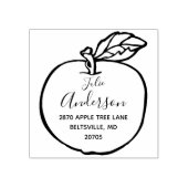 Het gepersonaliseerde Adres van de Terugkeer van h Rubberstempel (Afrduk)