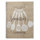 Het gepersonaliseerde Bolap Kijk Recipe Cookbook Notitieboek (Voorkant)