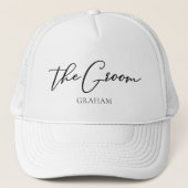 Het gepersonaliseerde camoufleerde camouflage mini trucker pet (Voorkant)