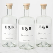 Het gepersonaliseerde Initiaal van de Weddenschap Likeurfles Etiket (Flessen)