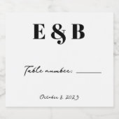 Het gepersonaliseerde Initiaal van de Weddenschap Likeurfles Etiket (Enkel label)