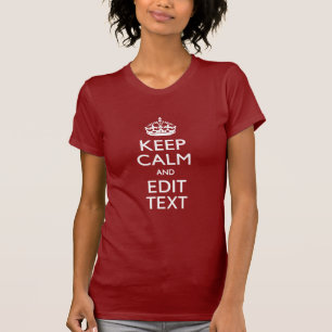 Het gepersonaliseerde KEEP CALM en geeft het Sinaa T-shirt