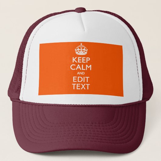 Het gepersonaliseerde KEEP CALM en geeft het Sinaa Trucker Pet (Voorkant)