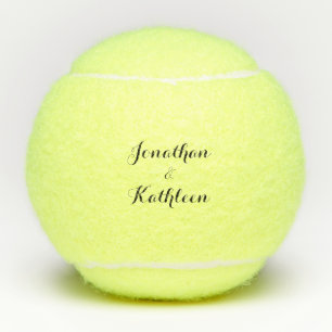 Het gepersonaliseerde Manuscript van de Namen van  Tennisballen