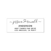 Het gepersonaliseerde Nieuwe Adres van het Manuscr Rubberstempel (Afrduk)