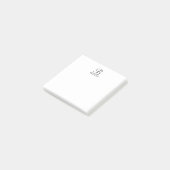 Het gepersonaliseerde Notitieblok van het Monogram Post-it® Notes (Schuin)