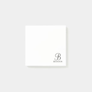 Het gepersonaliseerde Notitieblok van het Monogram Post-it® Notes