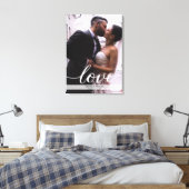 Het gepersonaliseerde Passen getrouwd Weddenschap  Canvas Afdruk (Insitu (Slaapkamer))