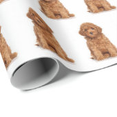 Het gepersonaliseerde patroon van het afbeelding v cadeaupapier (Rol Hoek)