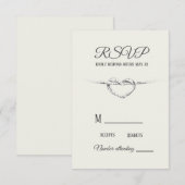Het gepersonaliseerde Stropdas RSVP de Knot kaart (Voorkant / Achterkant)