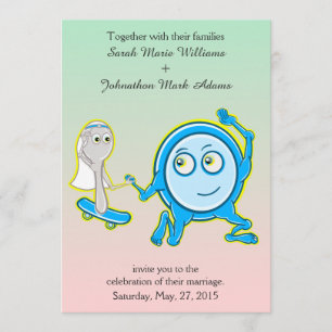 Het gerecht liep weg met de huwelijksuitnodiging kaart