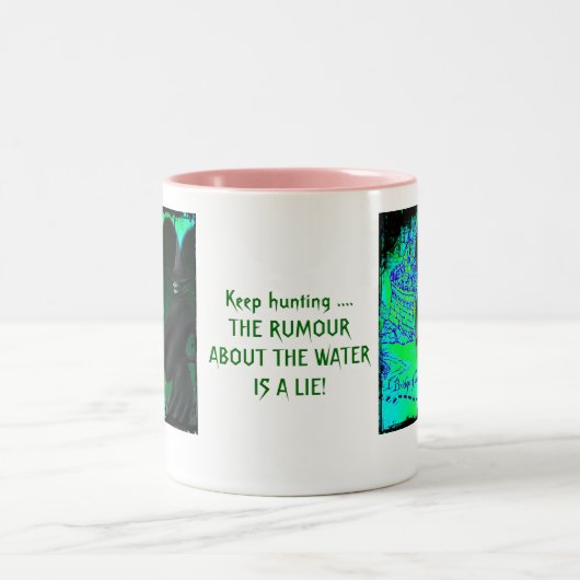 Het gerukte gerucht tweekleurige koffiemok (Center)