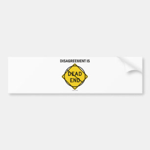 Het geschil is geen dodelijk eind (signaalhoogte) bumpersticker