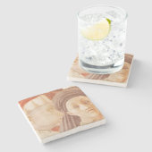 Het geschil van St. Stephen, 1433-34 Stenen Onderzetter (Zijkant)