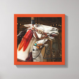 Het geschilderde paard 3 canvas afdruk