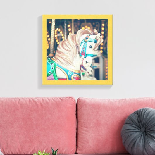 Het geschilderde paard canvas (Insitu (Woonkamer))