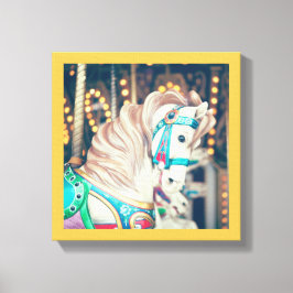 Het geschilderde paard canvas afdruk